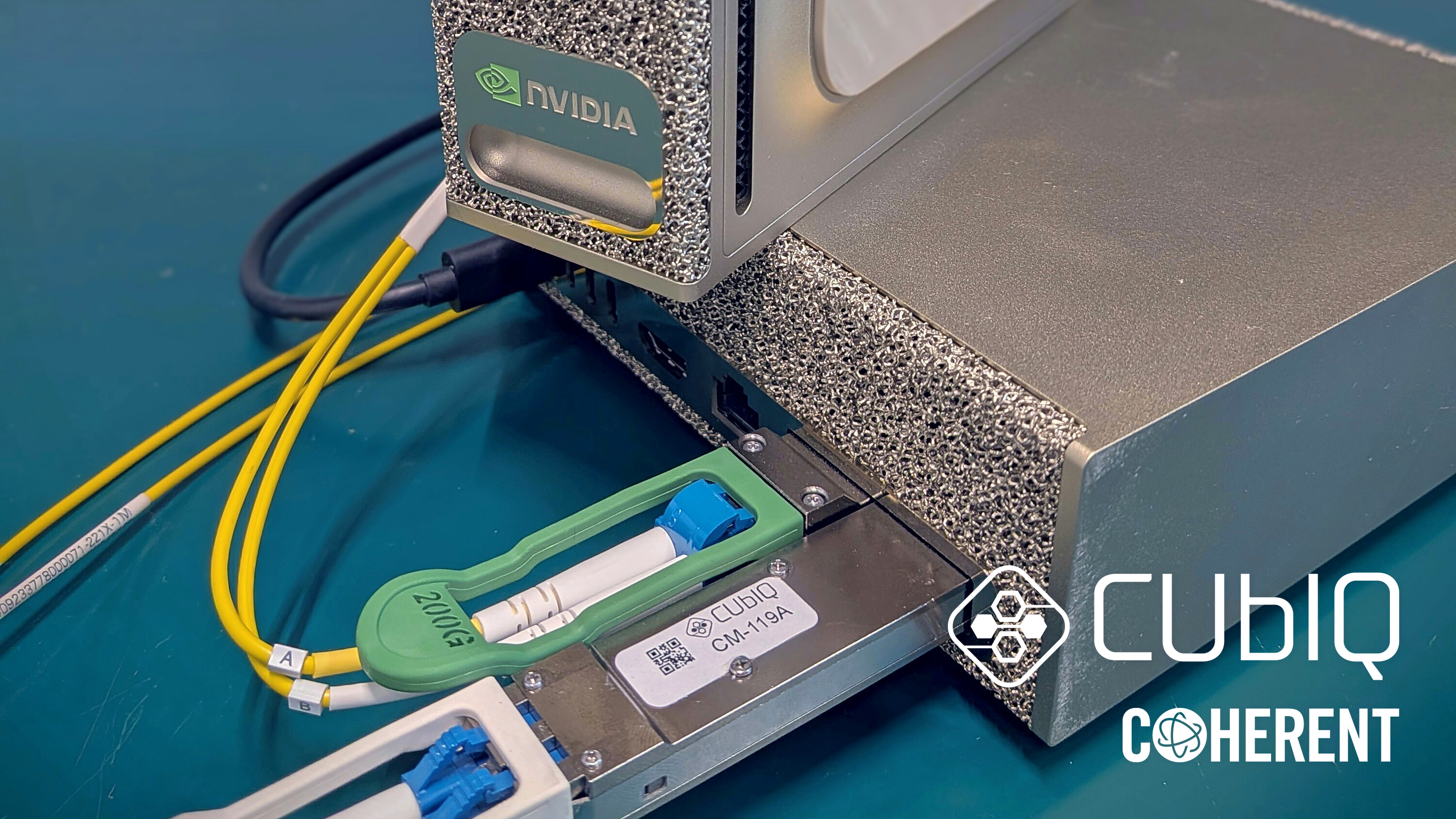 CUbIQ and Coherent demo pluggable QKD for AI data-centre links