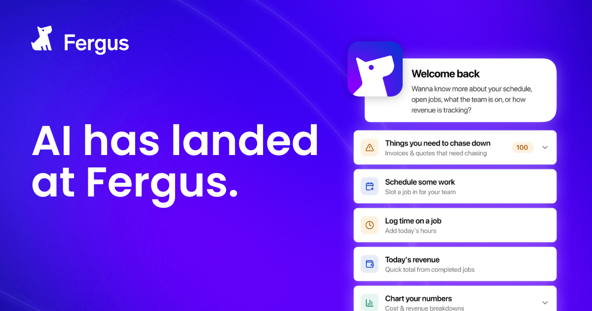 Fergus adds AI assistant to job management platform for trades
