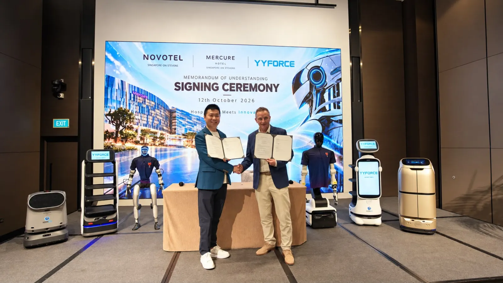 YYForce deploys service robots across 772-room Singapore hotel precinct